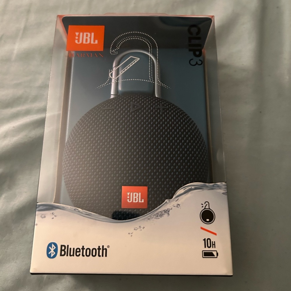 JBL Clip 3 Portable Bluetooth Speaker - Black